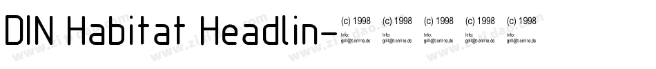 DIN Habitat Headlin字体转换